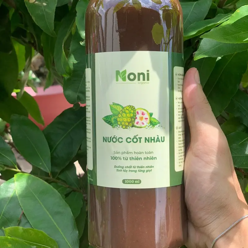 Nước Cốt Nhàu Ngâm Đường Phèn 100% Tự Nhiên, Không Chất Bảo Quản, Tốt Cho Sức Khoẻ, 5 Chai 1000ml Tặng 500ml 1