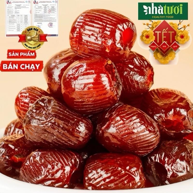   SALE  1Ký Mứt Táo Sấy Dẻo Không Hạt LOẠI QUẢ TO Túi Giấy Zip Tiện Lợi VƯỜN TƯƠI MỨT NGON QUÀ TẾT 