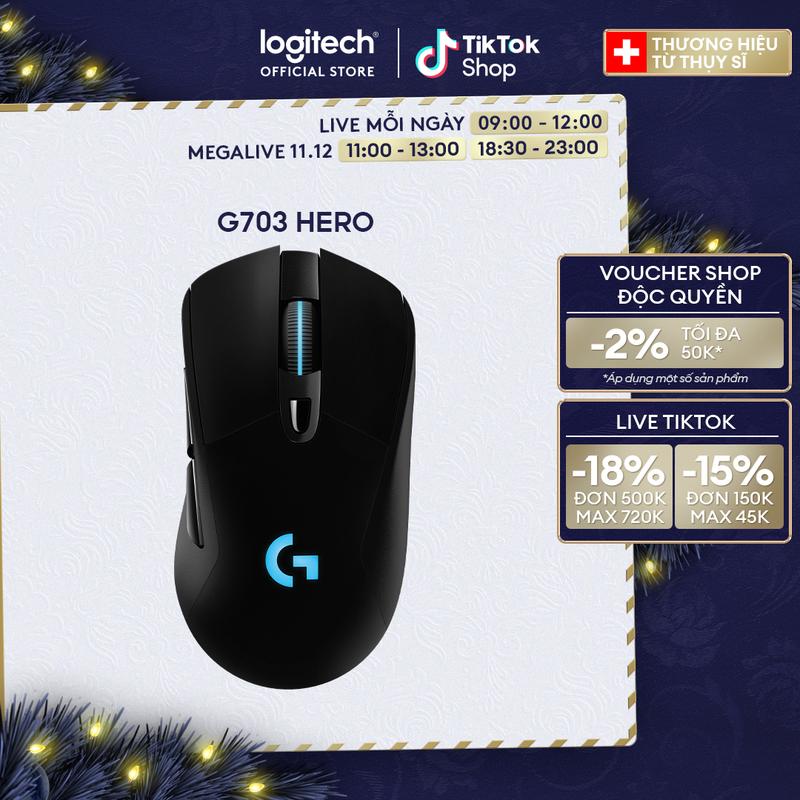 Chuột Game không dây LIGHTSPEED Logitech G703 Hero chuot cong thai hoc