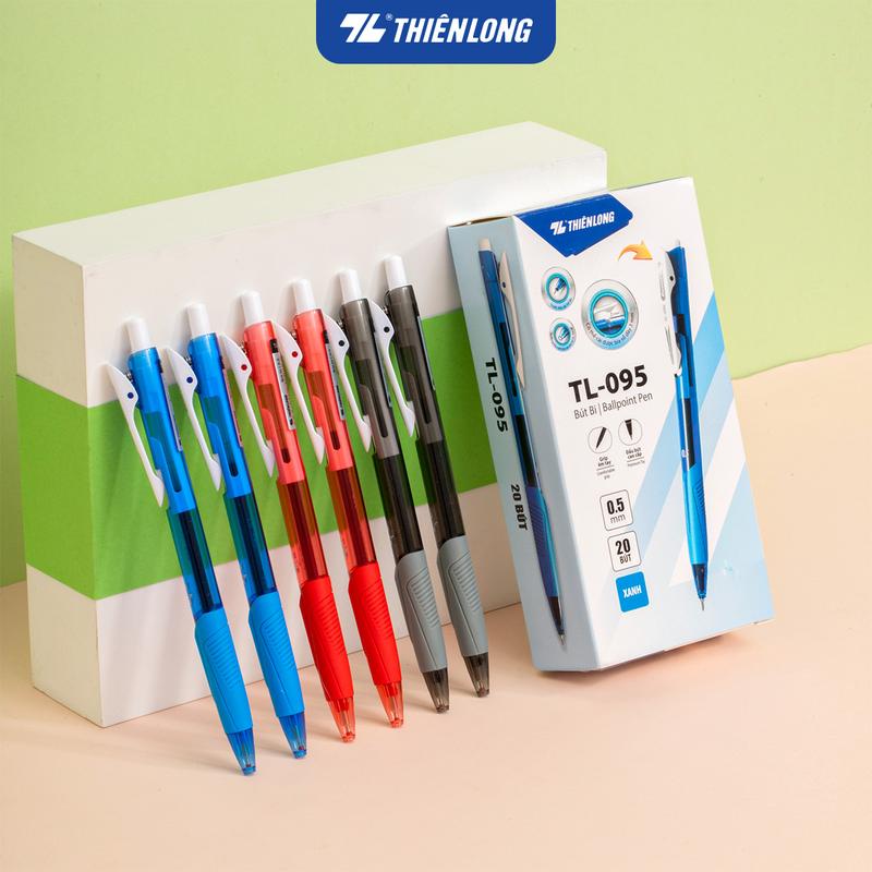 Combo 5/10/20 Bút bi Thiên Long TL-095 Butter Ink - Viết bi ngòi 0.5mm kiểu…