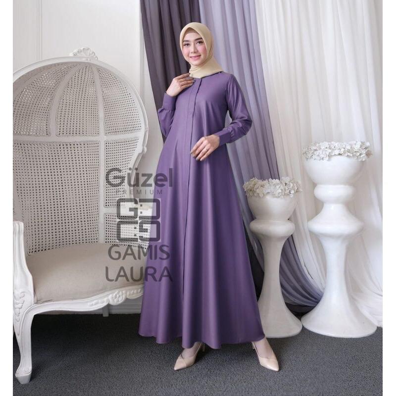 Gamis madina laura katun premium toyobo elegant Muslim Wanita 2