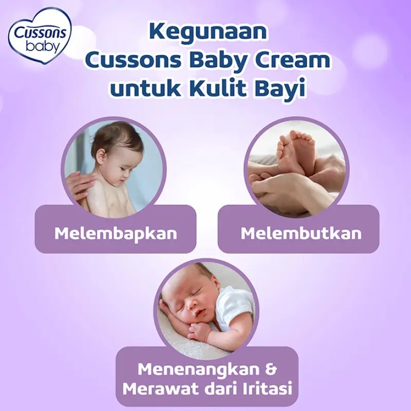 Cussons Baby Cream 50 gr / Nourish&Care / Fresh Nourish / Soft Smooth / Mild Gentle / Newborn 50gr - Krim Pelembab Kulit Bayi 3