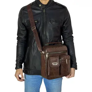 POLO AMSTAR - Tas Selempang Kulit PU Leather 10 Inchi Slingbag Tas Selempang Bahu Pria