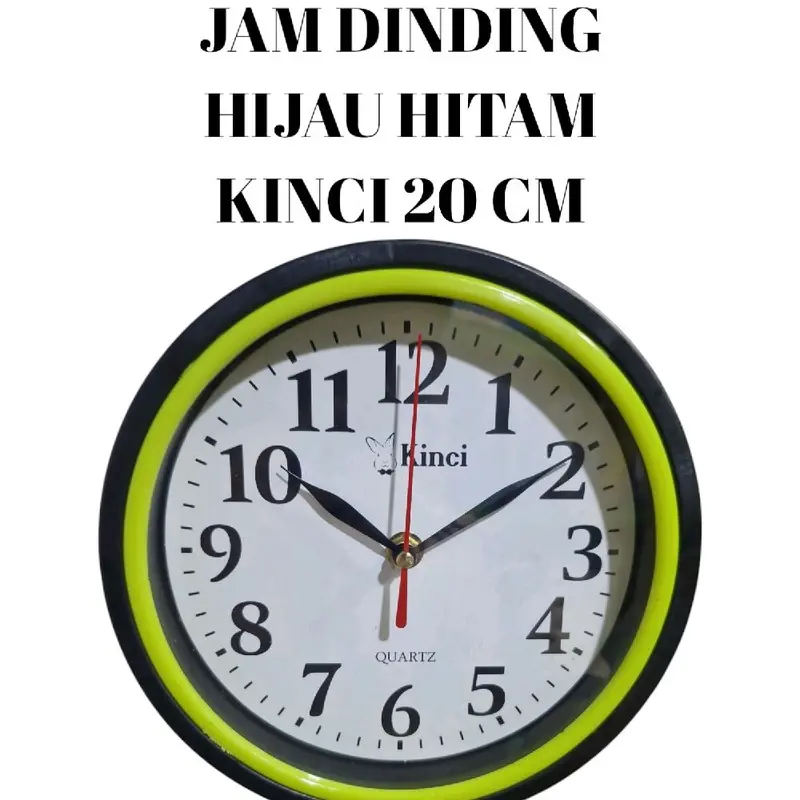 JAM DINDING 20CM KINCI LINGKARAN/BULAT 0