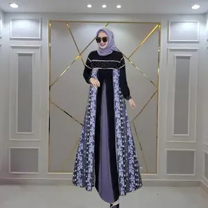 Gamis Motif Terbaru Up To LD 140 Kain Nyaman Tebal Dress Muslim Mewah Lembut Melar Crinkle Airflow Maxi Syari