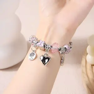 Gelang Manik-manik DIY Multi-elemen – Paduan Tahan Karat Berlian Imitasi, Perhiasan Mode Kekinian Cocok Sebagai Hadiah Syal dan Aksesoris Cantik