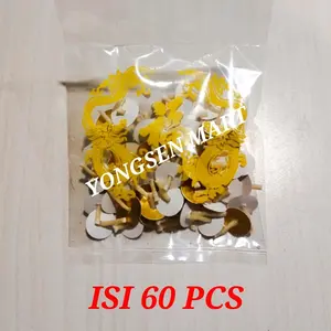 Sumbu minyak pelita / lilin apung sembahyang cokelat muda putih & merah