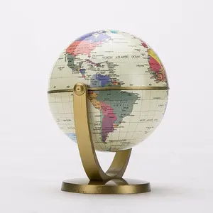 Putar 360 Derajat Globe Bola Dunia utk Edukasi Anak/ Peta Bulat Planet Bumi Atlas Pajangan Kantor