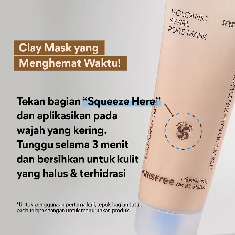 Innisfree Volcanic Swirl Pore Mask 110gr 5