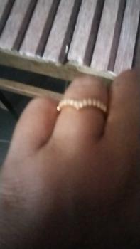 Product Review of RAL58.Cincin Fuji xuping dewasa lapis emas dgn mata zircon from E**i 0