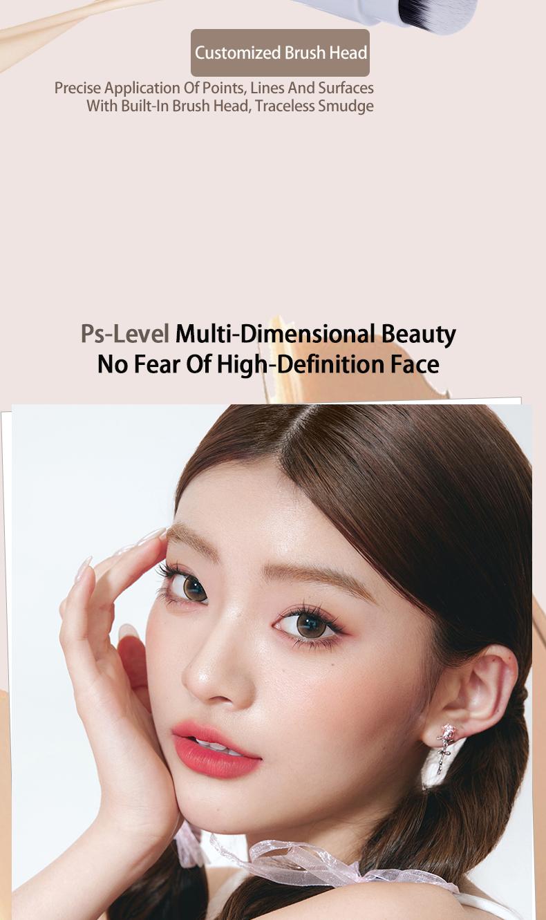 Product Introduction of VEECCI 2 in 1 Concealer & Brush Full Coverage Concealer Waterproof & Sweatproof Liquid Concealer Long Lasting Face Cosmetic 10