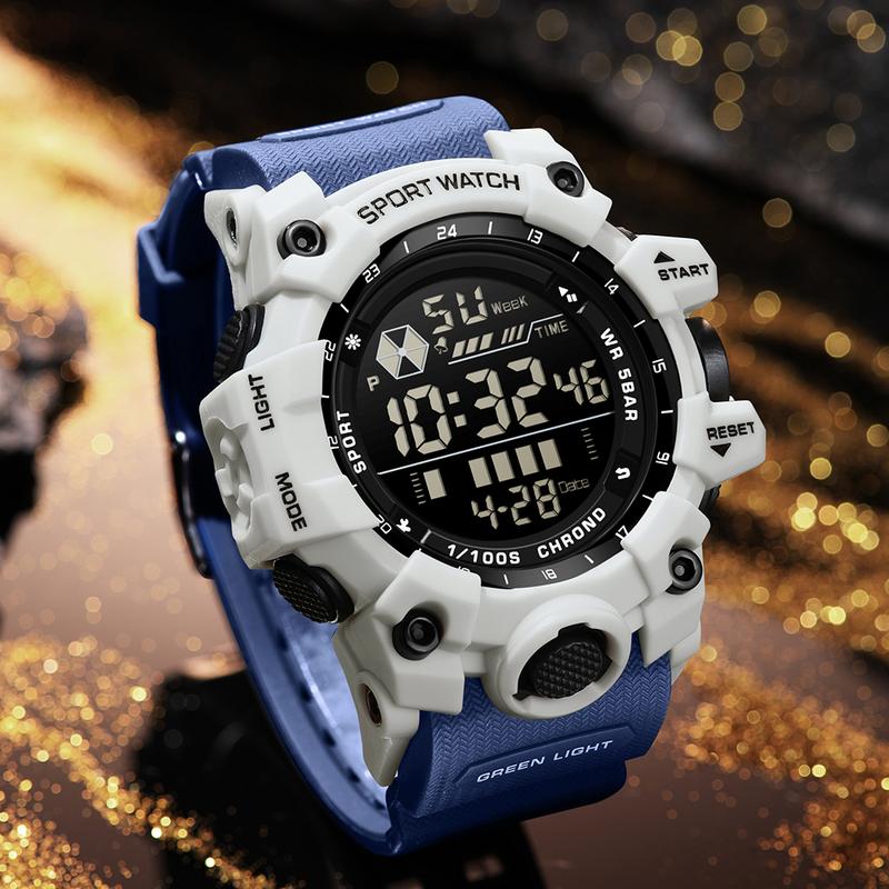 Đồng Hồ Thể Thao Ngoài Trời AW24 SANDA 6229 Không Thấm Nước Và Chống Sốc Đa Chức Năng Dành Cho Nam Giới Phong Cách Thường Ngày Xu Hướng Đồng Hồ Kỹ Thuật Số LED Phát Sáng Đeo Tay Watch