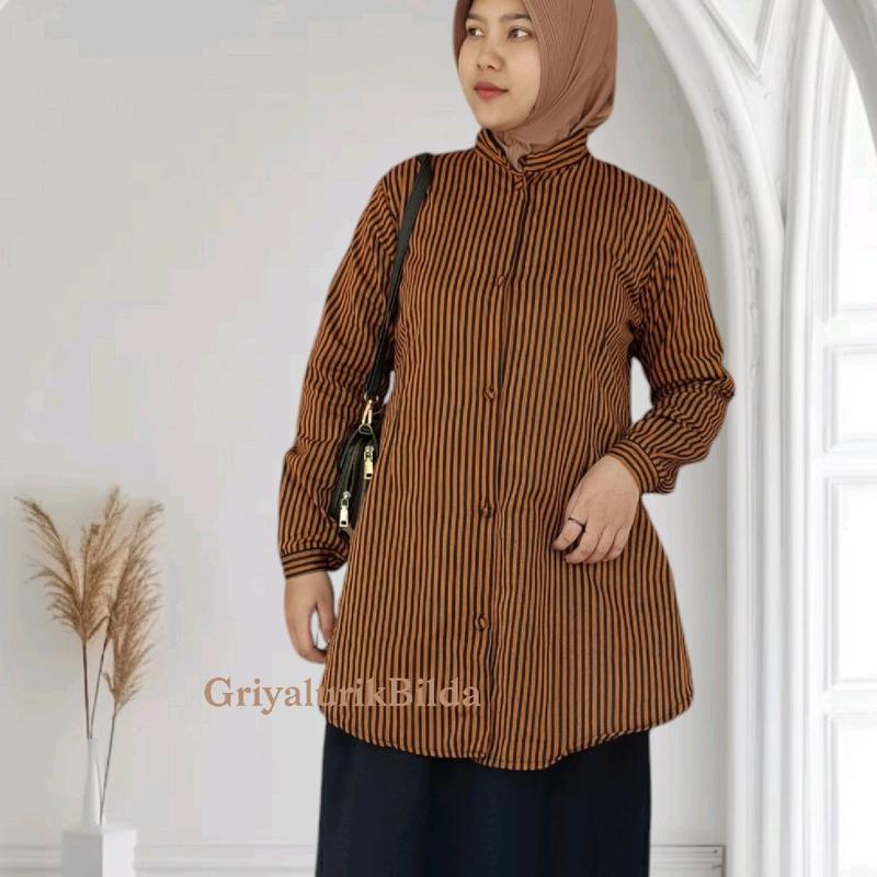 Tunik lurik ,Blus tunik wanita, Tunik buat ngantor 2