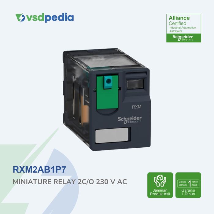 Gambar SCHNEIDER HARMONY ELECTROMECHANICAL RELAY MINIATURE PLUG-IN RXM2AB 2C/O 12A 8 PIN, 24VDC / 230VAC, DENGAN / TANPA LED, RXM2AB*** - 24VDC, Tanpa LED - RXM2AB1BD, 1 dari vsdpedia Kota Administrasi Jakarta Timur 4 Tokopedia