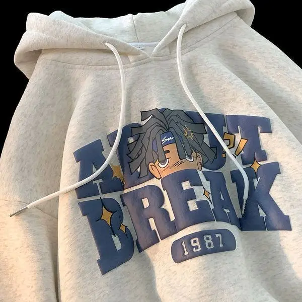 S-6XL Hoodie Pria Wanita Bigsize Sweater Oversize  Korean Style Jumbo Harajuku Style Unisex Zipper Fleece Distro Tebal Crewneck jaket murah bomber vintage Logo Panjang Topi Keren Lembut Nyaman motor sporty premium 5