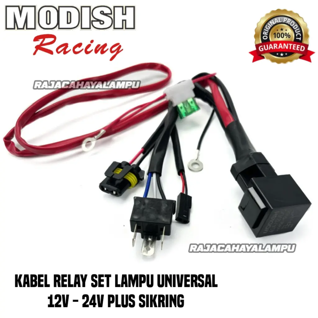 Kabel Relay Set Projie Biled LED 1 Lampu 2 Lampu Universal Socket H4 Plus Sikring Universal Motor Dan Mobil