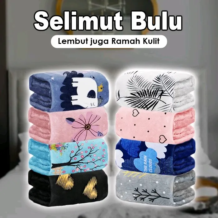 selimut halus lembut list pinggir