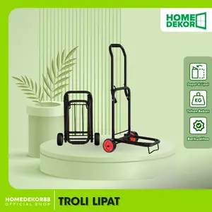 HOMEDEKOR Troli Lipat Praktis Dengan Roda Berkualitas Tinggi Dan Pegangan Busa Untuk Berbagai Aktivitas