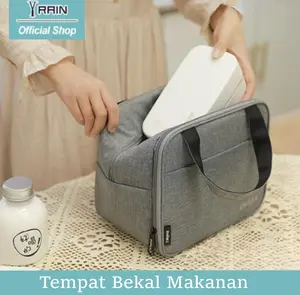 Tas Bekal Lunch box Tas Travel Tas Makan Serbaguna Thermal Cooler Bag Tas bekal makan set Lunch Portable Oxford Tas Bekal Kantor