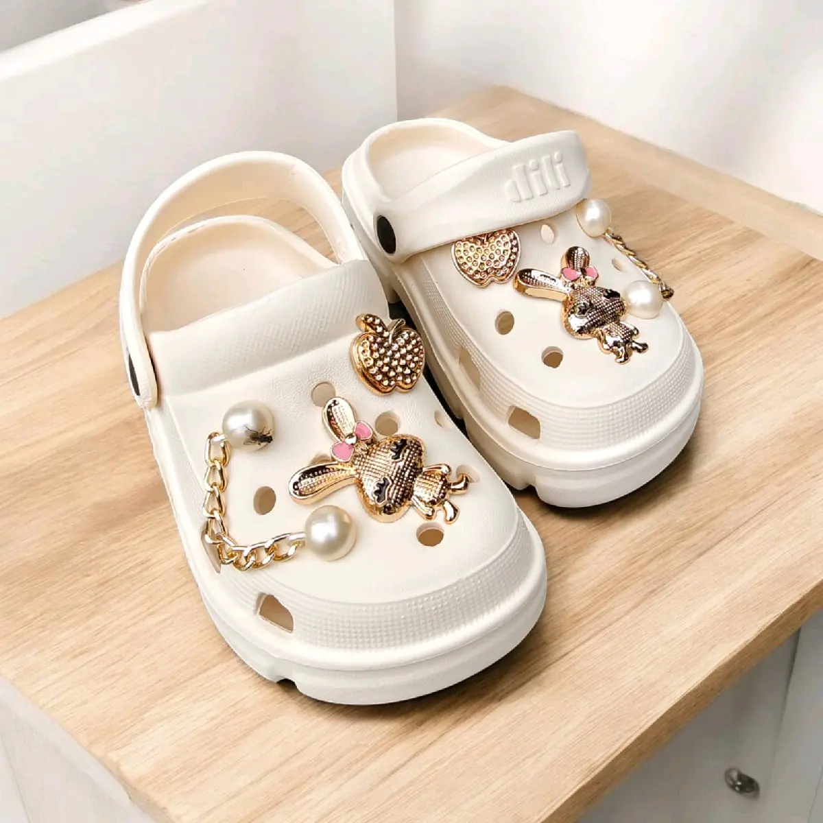 Sandal Baim Fuji Anak Perempuan Eva Motif Rantai Eva Rubber Terbaru Ringan tebal Nyaman Anti Licin DL805 Kaki
