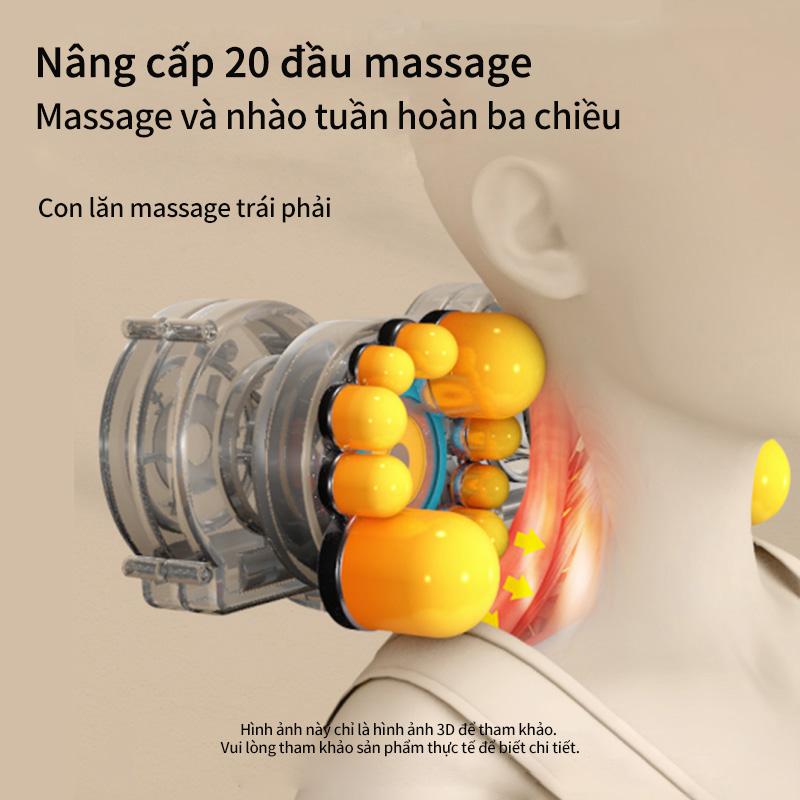 Máy Massage Cổ Và Lưng Shiatsu Bằng Điện, Jinkairui, Với Gối Mát Xa Bằng Nhiệt, Thích Hợp Cho Nam Và Nữ, Máy Massage Vai Nhào Sâu, Cho Cơ Toàn Thân, Tại Nhà Và Văn Phòng, Tuyệt Vời Làm Quà Tặng 5