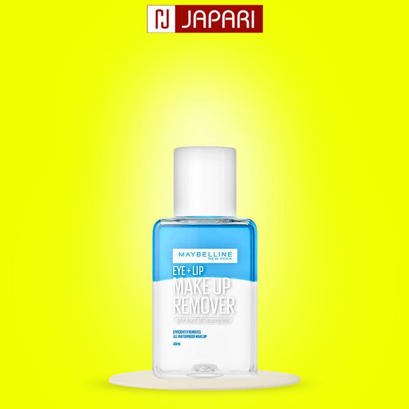 Nước Tẩy Trang Mắt Môi Maybelline New York Mini Size 40ml - Tẩy Trang Nước, Dầu 2 Lớp Làm Sạch Makeup - Japari