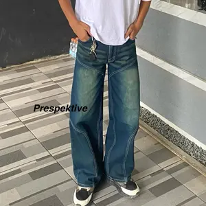 Baggy Jeans Pecah Pola Celana Baggy Jeans Style Lebar Gombrong Skena Oversize