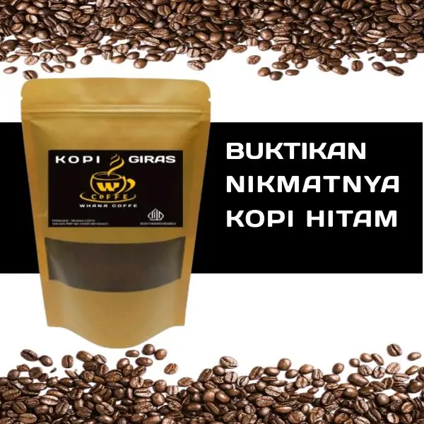 Kopi Bubuk Giras 250G, Kopi Bubuk, cocok untuk warkop, Kopi Robusta hitam 3