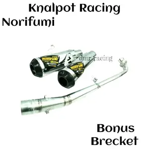Knalpot Racing Norifumi Untuk Motor Supra Jupiter Karisma Revo Blade Astrea Grand Bonus Breket Motorcycle