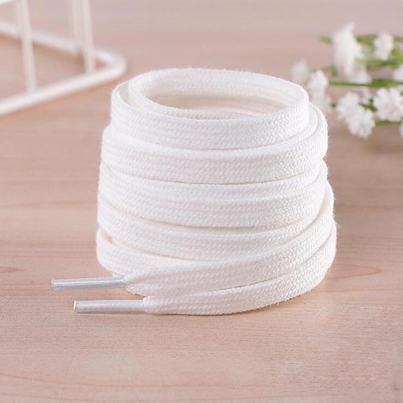 Dây Giày Bệt Bằng Cotton, 1 Đôi, Dây Giày Vải, Màu Trơn Phong Cách Thường Ngày Đơn Giản Và Dễ Phối Đồ Thích Hợp Cho Giày Thể Thao, Dành Cho Nam Và Nữ, Thông Dụng 8