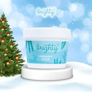 Brighty Underarm Scrub Microscrub Pencerah Ketiak Lipatan Hitam Permanen Eksfoliasi Kulit Mengurangi Kerutan Dan Garis