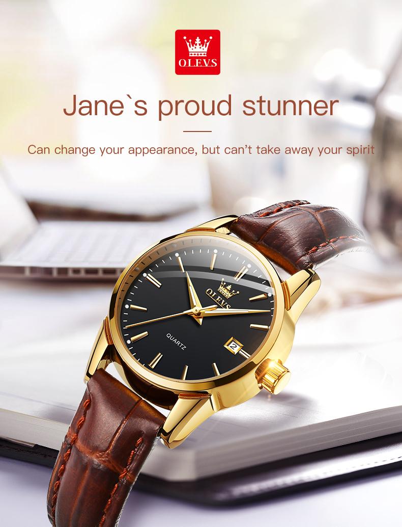 Product Introduction of OLEVS #6898 Fashion Casual Women Quartz Watch Waterproof Watch Top Brand Luxury Simple Business Sports Wristwatches For Ladies Girls Students Female Gift 13