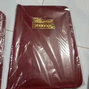 Topla Map Dokumen Keeper Resleting Anti Air Kulit / Map Document Keeper F4 (Folio)