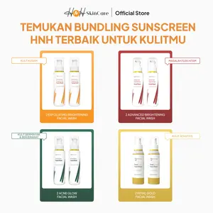HNH Skincare -  Facial Wash - Sabun Cuci Muka - Facial Wash Brigtening / Facial Wash Acne Glow / Facial Wash Advanced (Flek) / Facial Wash Gold Petal Perawatan Wajah Mencerahkan Cleanser Hitam Pencerah Pencuci