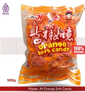 Permen Jelly Jeruk JH Master kemasan 500 gr Halal Orange Candy Mandarin Hoopie Naraya  Jeli