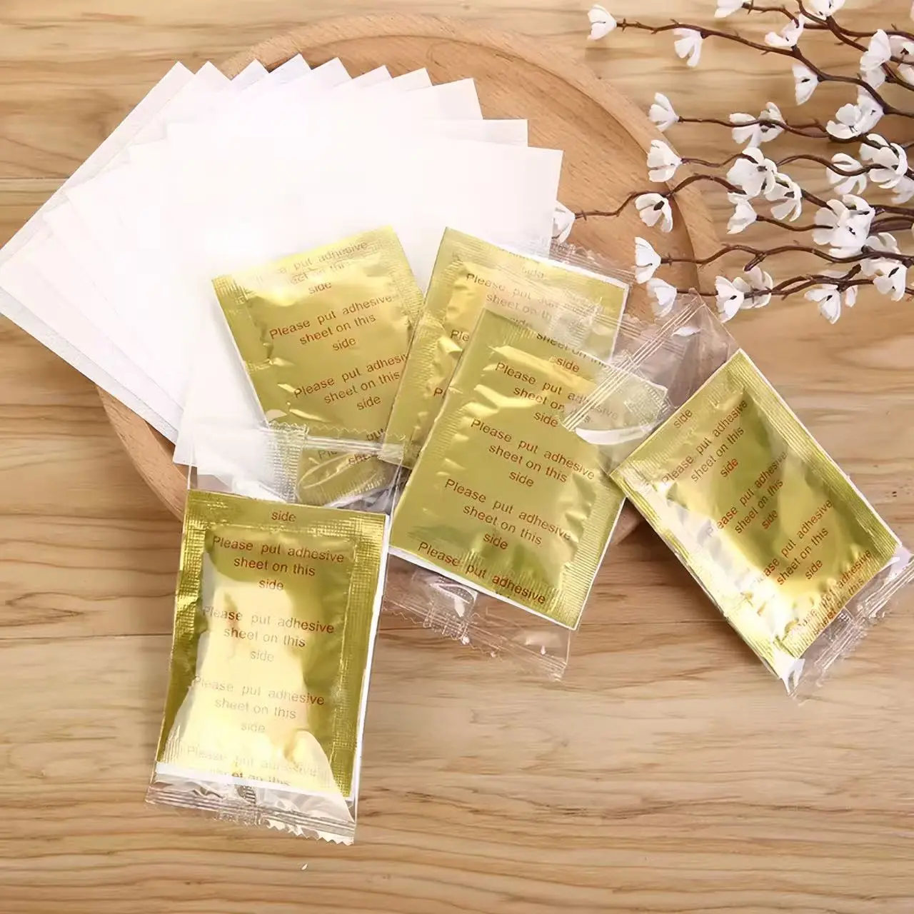 [SALE][6 BOX = 60PCS] Golden Kinoki original Japanese kinoki cleansing foot pad herbal comfort foot patch Masks Nail