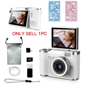 Cámara Vlog Portátil con Juegos y Filtros Integrados, Cámara Retro CCD con Pantalla Plegable, Regalo de Navidad para Parejas, Graba la Vida