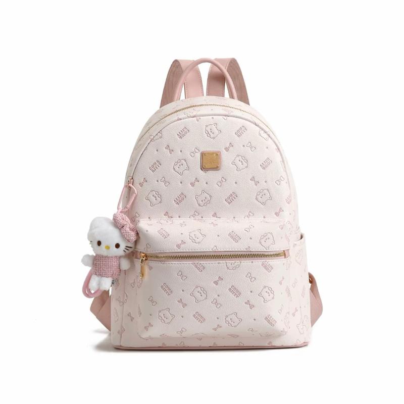 Cow&Kitty Balo Nữ Học Sinh Size TO 40 Chất Liệu Da PU Mềm Đứng Form Chống Thấm Nước Phong Cách Hàn Quốc Dễ Thương Dung Tích Đựng A4 Laptop IPad Alat Địa Lí Sử Dụng Hằng Ngày Đi Chơi Đi Học