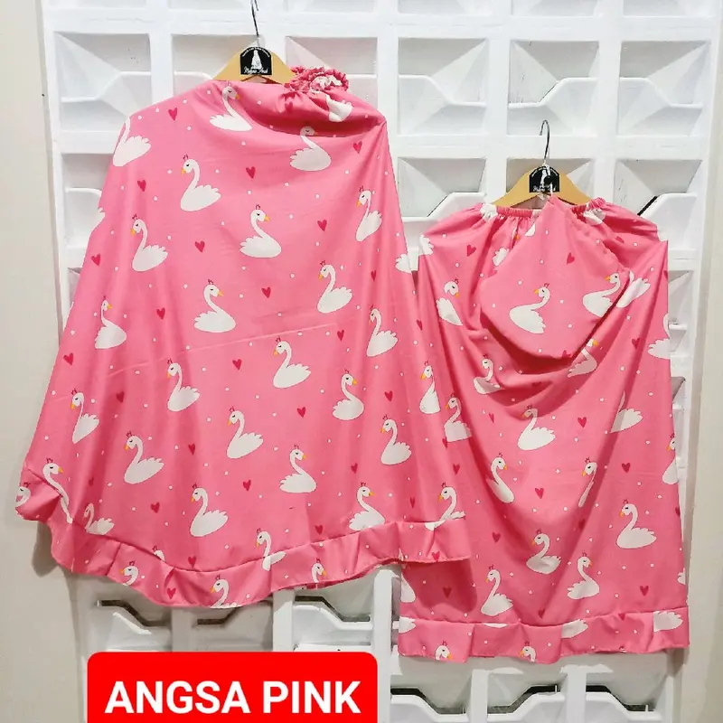PART A; MUKENA ANAK MOTIF KARAKTER. Size M L dan XL. usia 2 sampai 10thn. ada tasnya. bisa pilih motif. 1