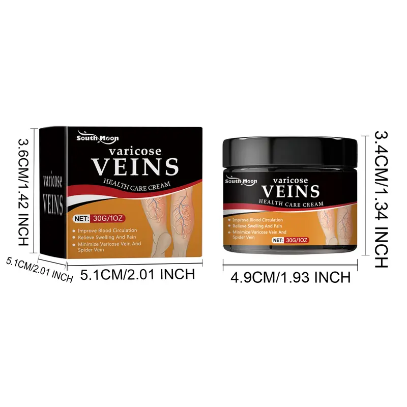 South Moon Krim Varises Vena Bulan Selatan mengurangi rasa sakit, bengkak, varises, vena kaki dan memperbaikinya, obat varises merah 7