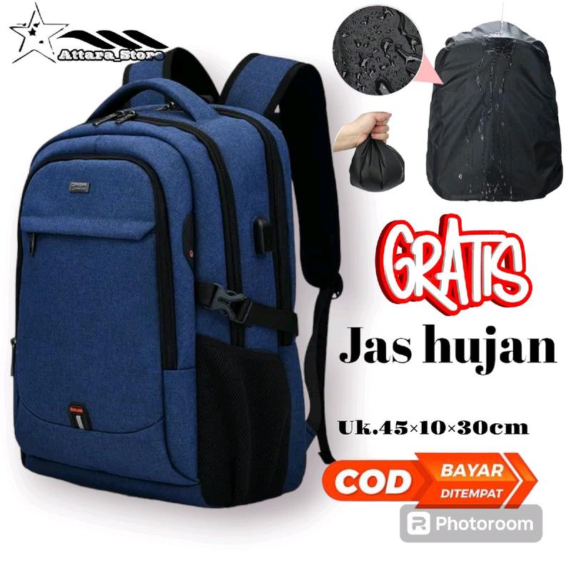 Gratis jas hujann Tas Ransel Kerja Tas Ransel laptop ,tas ransel sekolah anak laki laki Tas Punggung Laptop Tas Kantor 1