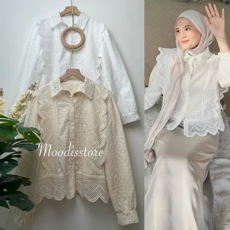 Moodis - Kyeopta Emroidery Top Kemeja Bordir Brukat 7