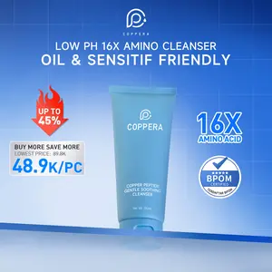 COPPERA Amino-Acid Gentle Soothing Facial Cleanser 100ml Low pH Face Wash Sabun Cuci Muka Pembersih PencuciMuka Kotoran Membersihkan Kontrol Oil Control Sensitif skin baarrier cleanser  wajah