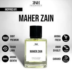 Ziwah Parfum Inspired Maher Zain 50ml - 30ml Wangi Tahan Lama 24 Jam Kualitas Premium