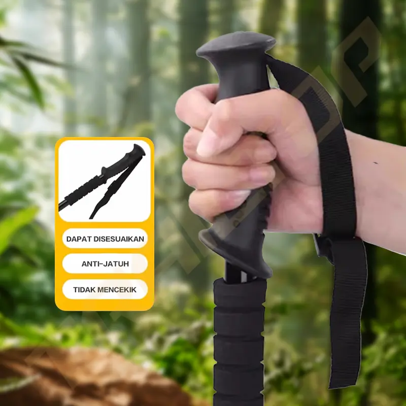 [READY] TrailTop Tracking Pole Lipat Tongkat Gunung Trekking Hiking Dapat Diatur Sesuka Hati 65-135cm Camping 2