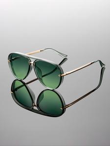 Gafas de moda casual para mujer con montura grande, patas de media montura modernas y sencillas, monturas de color jelly, gafas ligeras de estilo lujoso