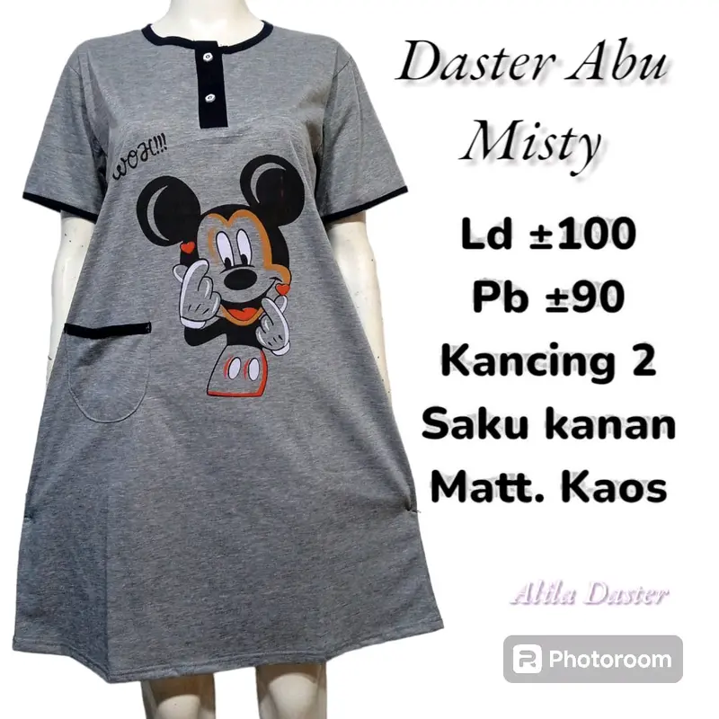 Daster Abu Motif MICKY MOUSE 1