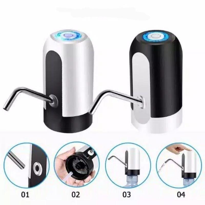 Pompa Air Galon Elektrik Bisa di Charge USB Led 4