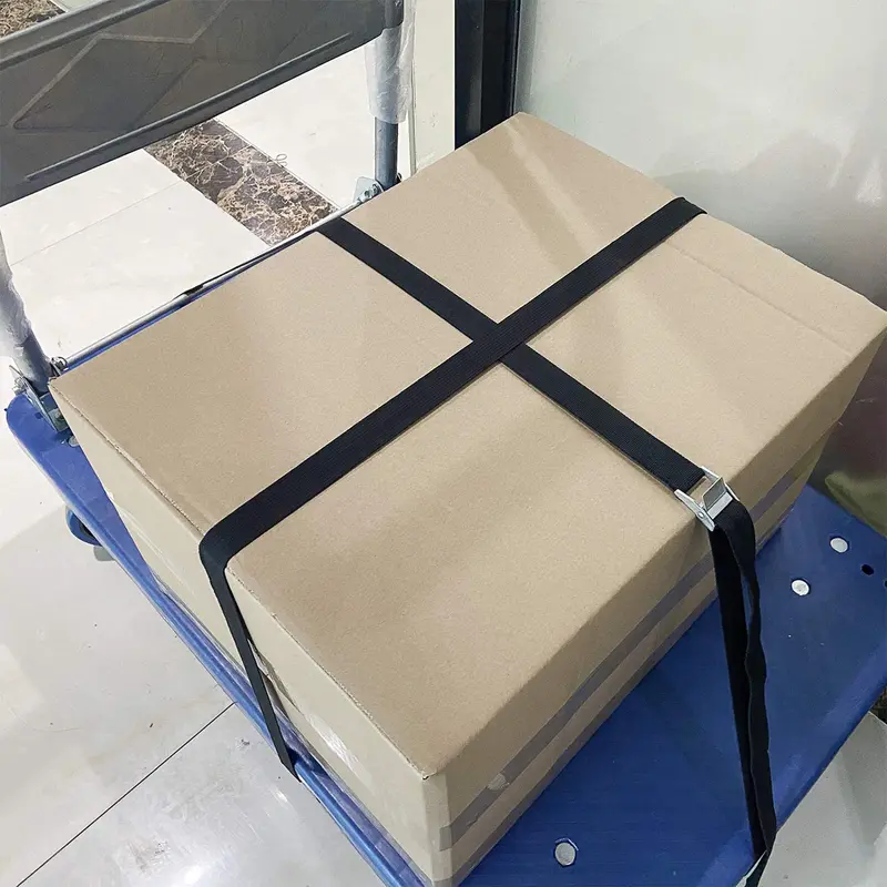 Thắt Lưng Buộc Hàng Hóa, Thắt Lưng Sức Mạnh Có Khóa Sắt, Chiều Rộng 25Mm, Thắt Lưng Buộc Xe Tải, Bộ Điều Chỉnh Độ Dài 2M 8