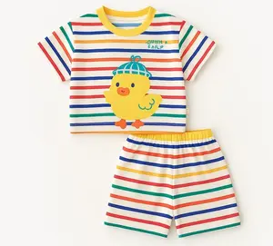 Setelan Baju anak Lucu Salur Duck Baby